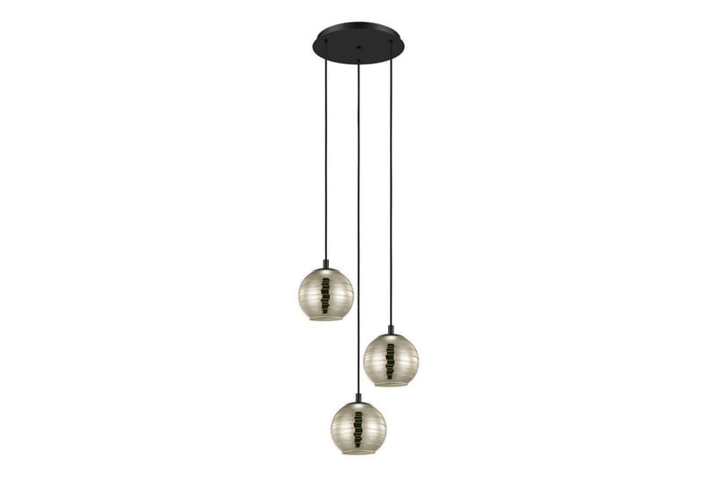 Takpendel Eglo Lemorieta Svart/Guld Rondell med 3 Lampor - Belysning - Inomhusbelysning & lampor - Fönsterlampor & fönsterbelysning - Fönsterlampa hängande