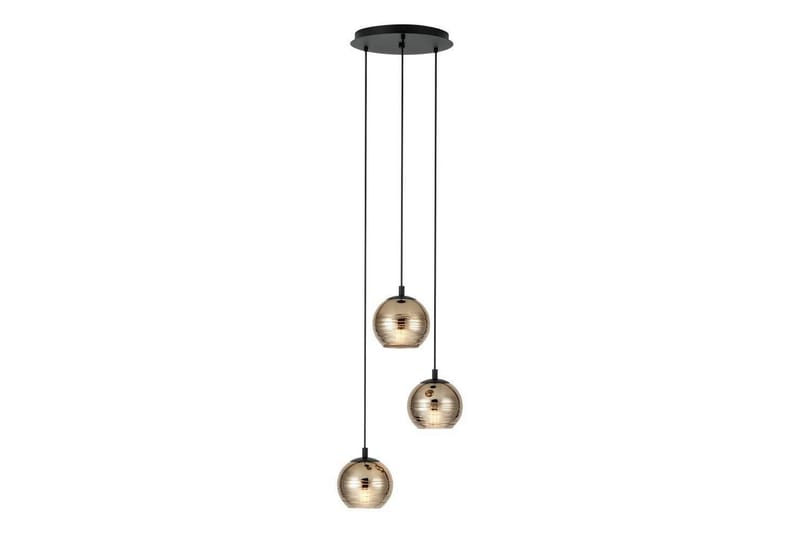 Takpendel Eglo Lemorieta Svart/Guld Rondell med 3 Lampor - Belysning - Inomhusbelysning & lampor - Fönsterlampor & fönsterbelysning - Fönsterlampa hängande
