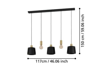 Takpendel Eglo Majagua Svart/Mässing med 5 Lampor - Belysning - Inomhusbelysning & lampor - Fönsterlampor & fönsterbelysning - Fönsterlampa hängande