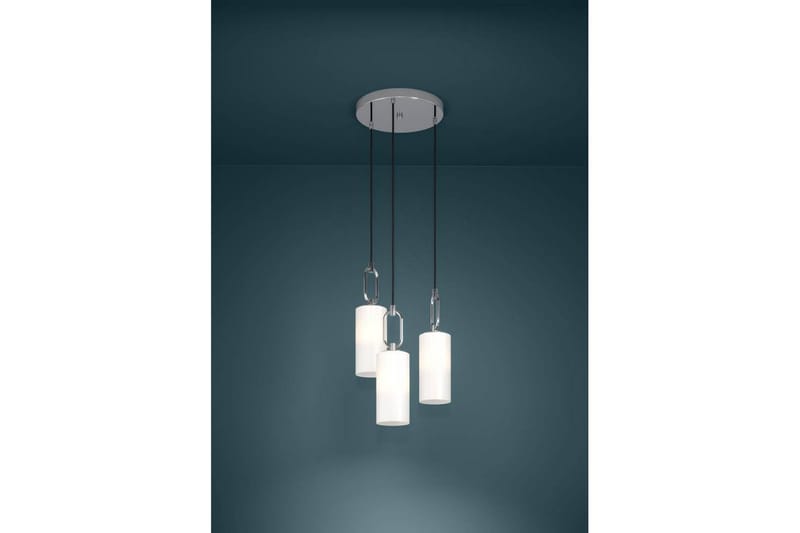 Takpendel Eglo Majana Opalvit/Krom Rondell med 3 Lampor - Belysning - Inomhusbelysning & lampor - Fönsterlampor & fönsterbelysning - Fönsterlampa hängande