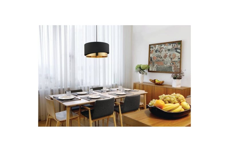 Takpendel Eglo Manderline Svart/Mässing 45 cm - 45 cm - Belysning - Inomhusbelysning & lampor - Fönsterlampor & fönsterbelysning - Fönsterlampa hängande