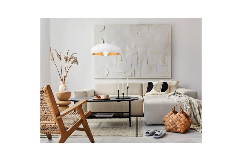 Takpendel Eglo Mogano 1 Vit, Koppar - Vit/Koppar - Belysning - Inomhusbelysning & lampor - Fönsterlampor & fönsterbelysning - F�önsterlampa hängande