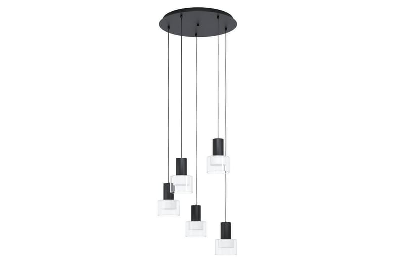 Takpendel Eglo Molineros Svart/Transparent Rondell med 5 Lampor - Belysning - Inomhusbelysning & lampor - Fönsterlampor & fönsterbelysning - Fönsterlampa hängande