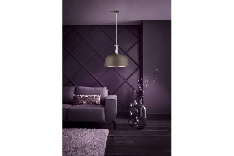 Takpendel Eglo Monte Fuerte Taupe/Kristall - Belysning - Inomhusbelysning & lampor - Fönsterlampor & fönsterbelysning - Fönsterlampa hängande