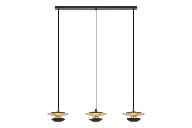 Takpendel Eglo Nuvano 3 Lampor - Svart/Guld - Belysning - Inomhusbelysning & lampor - Fönsterlampor & fönsterbelysning - Fönsterlampa hängande