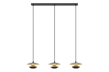 Takpendel Eglo Nuvano 3 Lampor - Svart/Guld - Belysning - Inomhusbelysning & lampor - Fönsterlampor & fönsterbelysning - Fönsterlampa hängande