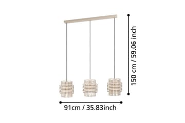 Takpendel Eglo Oltamar Sand med 3 Lampor - Belysning - Inomhusbelysning & lampor - Fönsterlampor & fönsterbelysning - Fönsterlampa hängande