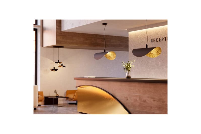 Takpendel Eglo Saceda Svart/Guld 55x200 cm - Belysning - Inomhusbelysning & lampor - Fönsterlampor & fönsterbelysning - Fönsterlampa hängande