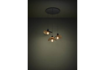 Takpendel Eglo Saceda Svart/Guld Rondell med 3 Lampor - Belysning - Inomhusbelysning & lampor - Fönsterlampor & fönsterbelysning - Fönsterlampa hängande
