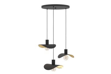 Takpendel Eglo Saceda Svart/Guld Rondell med 3 Lampor - Belysning - Inomhusbelysning & lampor - Fönsterlampor & fönsterbelysning - Fönsterlampa hängande