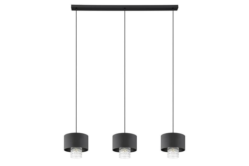 Takpendel Eglo Sapuara Svart Kristall med 3 Lampor - Belysning - Inomhusbelysning & lampor - Fönsterlampor & fönsterbelysning - Fönsterlampa hängande