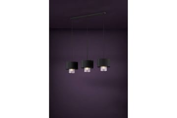 Takpendel Eglo Sapuara Svart Kristall med 3 Lampor - Belysning - Inomhusbelysning & lampor - Fönsterlampor & fönsterbelysning - Fönsterlampa hängande