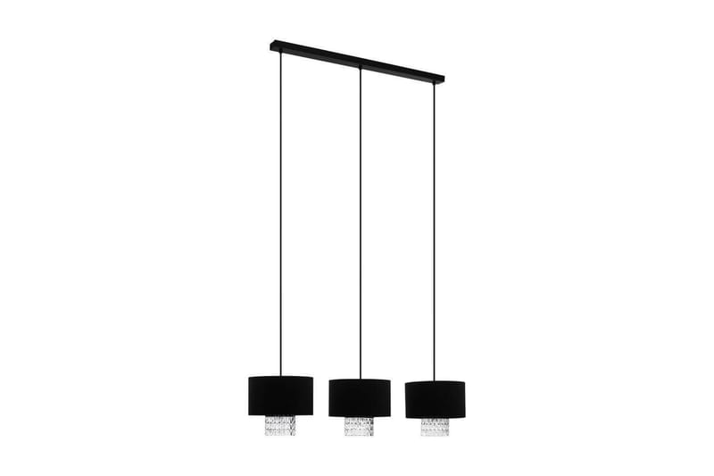 Takpendel Eglo Sapuara Svart Kristall med 3 Lampor - Belysning - Inomhusbelysning & lampor - Fönsterlampor & fönsterbelysning - Fönsterlampa hängande