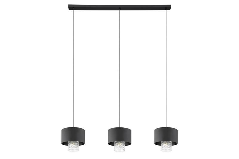 Takpendel Eglo Sapuara Svart Kristall med 3 Lampor - Belysning - Inomhusbelysning & lampor - Fönsterlampor & fönsterbelysning - Fönsterlampa hängande