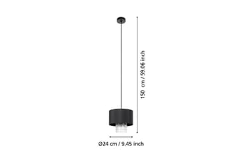 Takpendel Eglo Sapuara Svart Kristall - Belysning - Inomhusbelysning & lampor - Fönsterlampor & fönsterbelysning - Fönsterlampa hängande