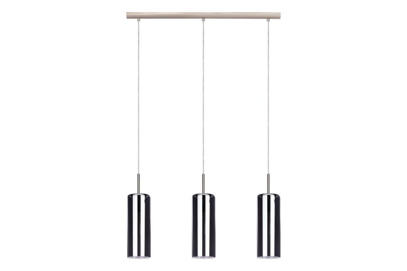 Takpendel Eglo Selvino med 3 Lampor Nickel-Matt Svart-Transparent, Svart
