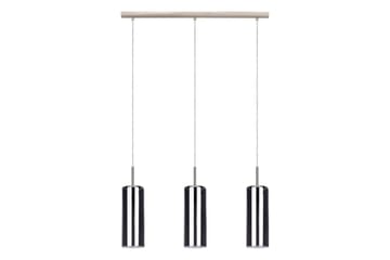 Takpendel Eglo Selvino med 3 Lampor Nickel-Matt Svart-Transparent