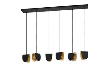 Takpendel Eglo Serenara Svart/Guld med 6 Lampor - Belysning - Inomhusbelysning & lampor - Fönsterlampor & fönsterbelysning - Fönsterlampa hängande