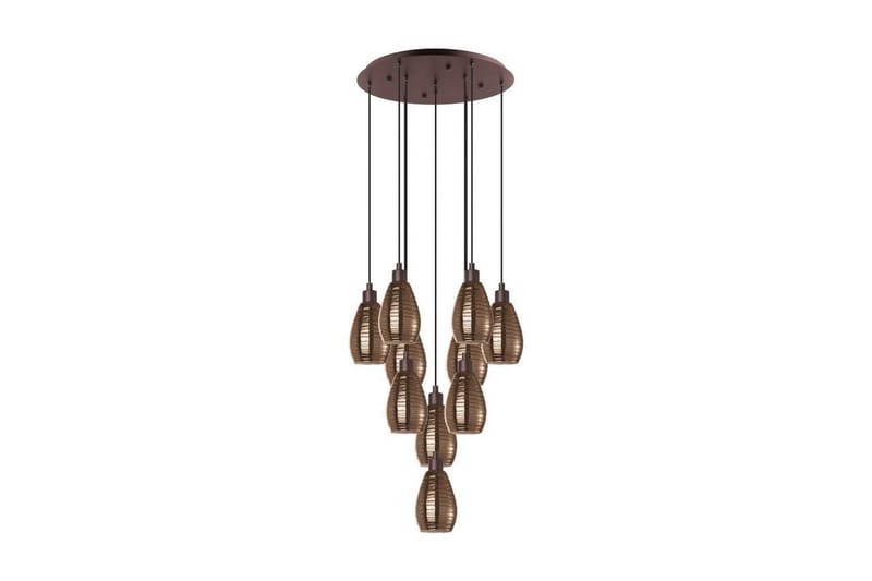 Takpendel Eglo Siracusa Brun/Koppar med 10 Lampor - Belysning - Inomhusbelysning & lampor - Fönsterlampor & fönsterbelysning - Fönsterlampa hängande