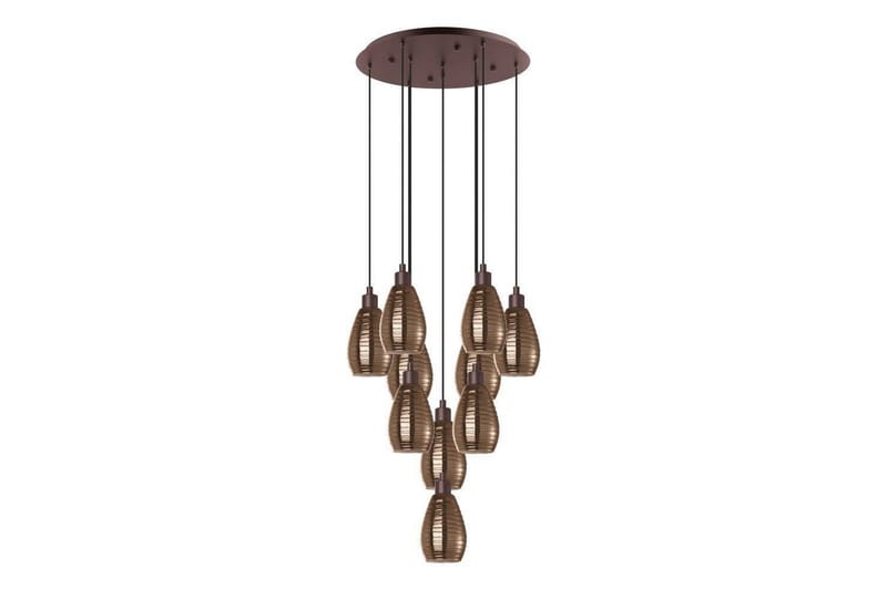 Takpendel Eglo Siracusa Brun/Koppar med 10 Lampor - Belysning - Inomhusbelysning & lampor - Fönsterlampor & fönsterbelysning - Fönsterlampa hängande