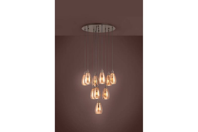 Takpendel Eglo Siracusa Brun/Koppar med 10 Lampor - Belysning - Inomhusbelysning & lampor - Fönsterlampor & fönsterbelysning - Fönsterlampa hängande