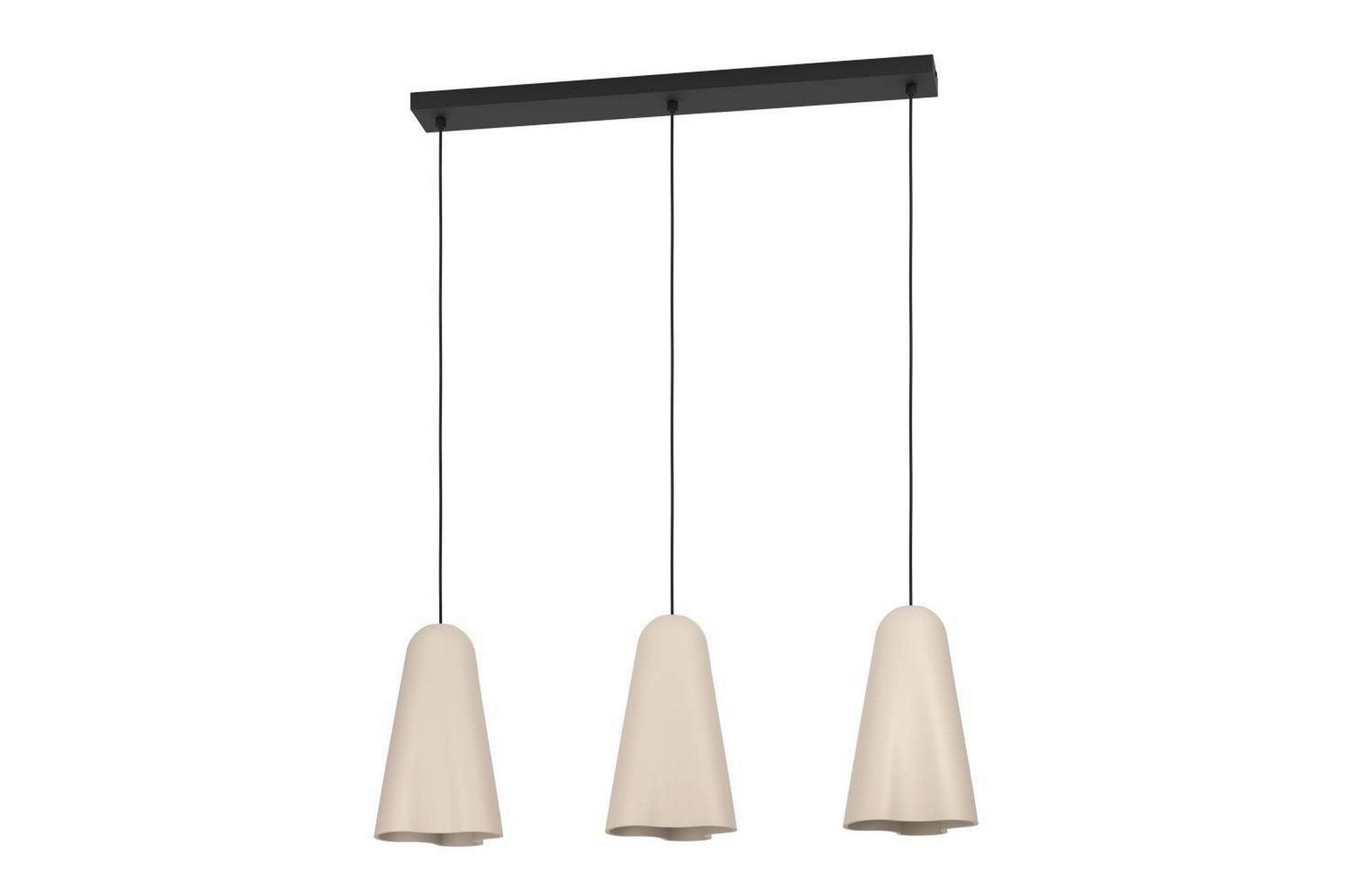 Takpendel Eglo Tolleric Sand/Svart med 3 Lampor -