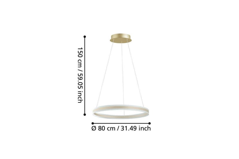 Takpendel Eglo Tonarella Rondell Champagne - Belysning - Inomhusbelysning & lampor - Fönsterlampor & fönsterbelysning - Fönsterlampa hängande
