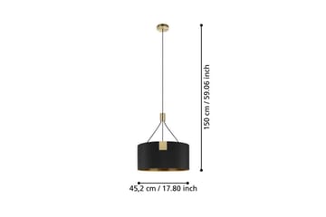 Takpendel Eglo Tortola 1 Svart/Mässing - Belysning - Inomhusbelysning & lampor - Fönsterlampor & fönsterbelysning - Fönsterlampa hängande