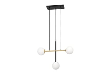 Takpendel Eglo Paz Opalvit/Svart Mässing med 3 Lampor - Belysning - Inomhusbelysning & lampor - Fönsterlampor & fönsterbelysning - Fönsterlampa hängande