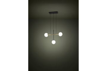 Takpendel Eglo Paz Opalvit/Svart Mässing med 3 Lampor - Belysning - Inomhusbelysning & lampor - Fönsterlampor & fönsterbelysning - Fönsterlampa hängande