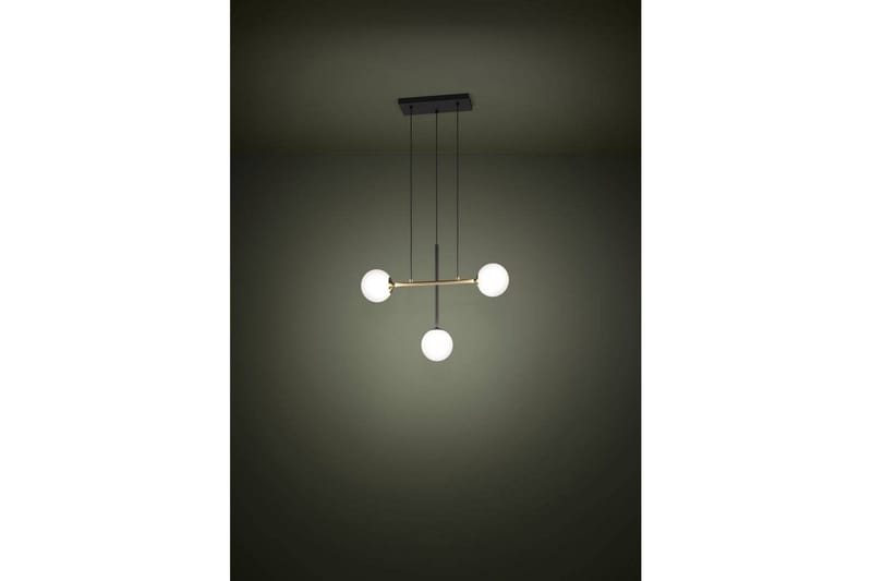 Takpendel Eglo Paz Opalvit/Svart Mässing med 3 Lampor - Belysning - Inomhusbelysning & lampor - Fönsterlampor & fönsterbelysning - Fönsterlampa hängande