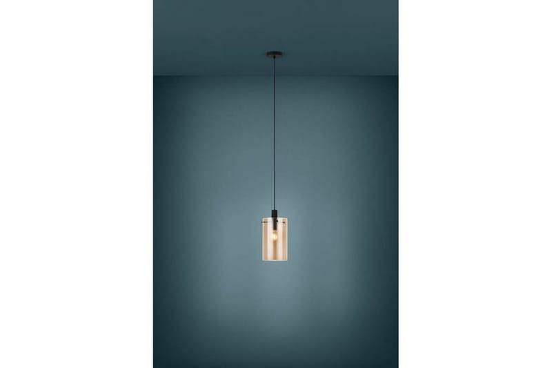Takpendel Eglo Polverara Svart/Amber 1 Lampa - 1 Lampa - Belysning - Inomhusbelysning & lampor - Fönsterlampor & fönsterbelysning - Fönsterlampa hängande