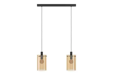 Takpendel Eglo Polverara Svart/Amber 2 Lampor - 2 Lampor - Belysning - Inomhusbelysning & lampor - Fönsterlampor & fönsterbelysning - Fönsterlampa hängande