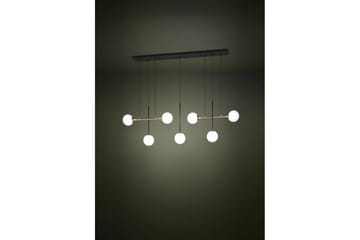 Takpendel Eglo Paz Opalvit/Svart Mässing med 7 Lampor - Belysning - Inomhusbelysning & lampor - Fönsterlampor & fönsterbelysning - Fönsterlampa hängande