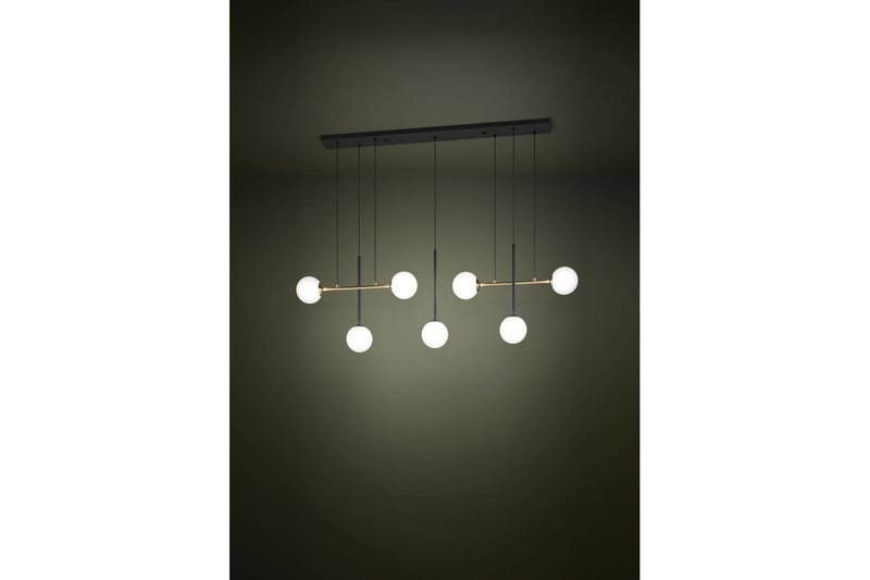 Takpendel Eglo Paz Opalvit/Svart Mässing med 7 Lampor - Belysning - Inomhusbelysning & lampor - Fönsterlampor & fönsterbelysning - Fönsterlampa hängande