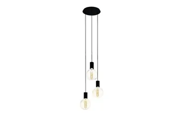 Takpendel Eglo Pozueta Rund - Svart - Belysning - Inomhusbelysning & lampor - Fönsterlampor & fönsterbelysning - Fönsterlampa hängande