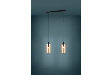 Takpendel Eglo Polverara Svart/Amber 2 Lampor - 2 Lampor - Belysning - Inomhusbelysning & lampor - Fönsterlampor & fönsterbelysning - Fönsterlampa hängande