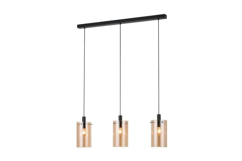 Takpendel Eglo Polverara Svart/Amber 3 Lampor - 3 Lampor - Belysning - Inomhusbelysning & lampor - Fönsterlampor & fönsterbelysning - Fönsterlampa hängande