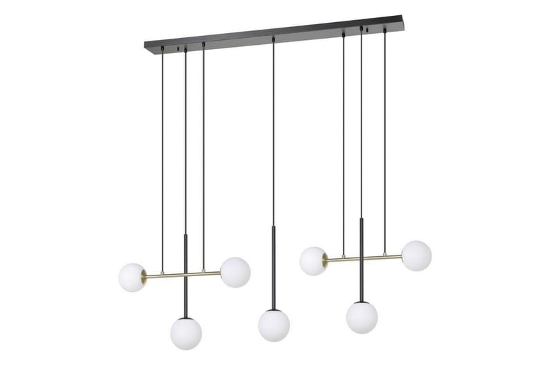 Takpendel Eglo Paz Opalvit/Svart Mässing med 7 Lampor - Belysning - Inomhusbelysning & lampor - Fönsterlampor & fönsterbelysning - Fönsterlampa hängande
