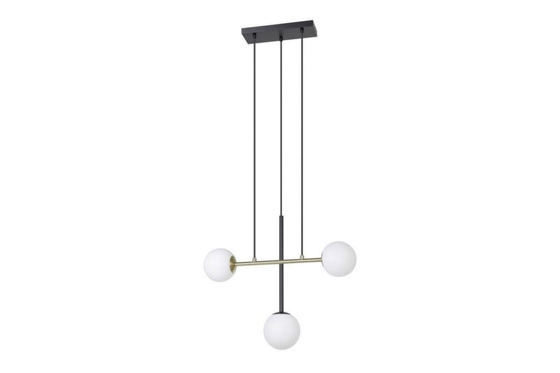 Takpendel Eglo Paz Opalvit/Svart Mässing med 3 Lampor - Belysning - Inomhusbelysning & lampor - Fönsterlampor & fönsterbelysning - Fönsterlampa hängande