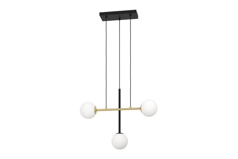 Takpendel Eglo Paz Opalvit/Svart Mässing med 3 Lampor - Belysning - Inomhusbelysning & lampor - Fönsterlampor & fönsterbelysning - Fönsterlampa hängande