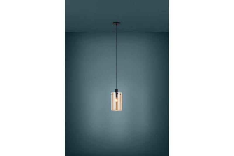 Takpendel Eglo Polverara Svart/Amber 1 Lampa - 1 Lampa - Belysning - Inomhusbelysning & lampor - Fönsterlampor & fönsterbelysning - Fönsterlampa hängande