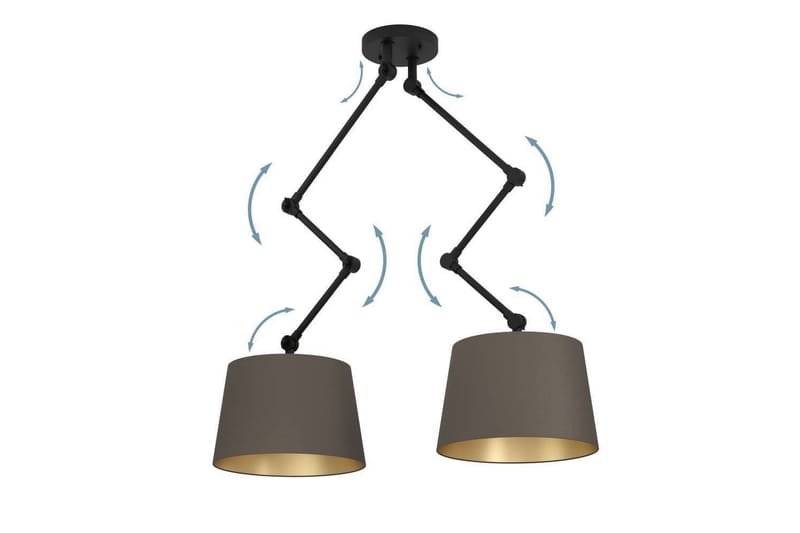 Takpendel Eglo Pistunio Cappuccino/Mässing/Svart med 2 Lampor - Belysning - Inomhusbelysning & lampor - Fönsterlampor & fönsterbelysning - Fönsterlampa hängande
