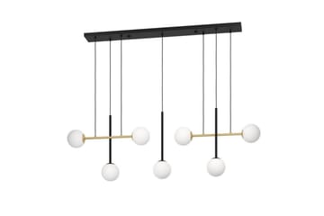 Takpendel Eglo Paz Opalvit/Svart Mässing med 7 Lampor - Belysning - Inomhusbelysning & lampor - Fönsterlampor & fönsterbelysning - Fönsterlampa hängande