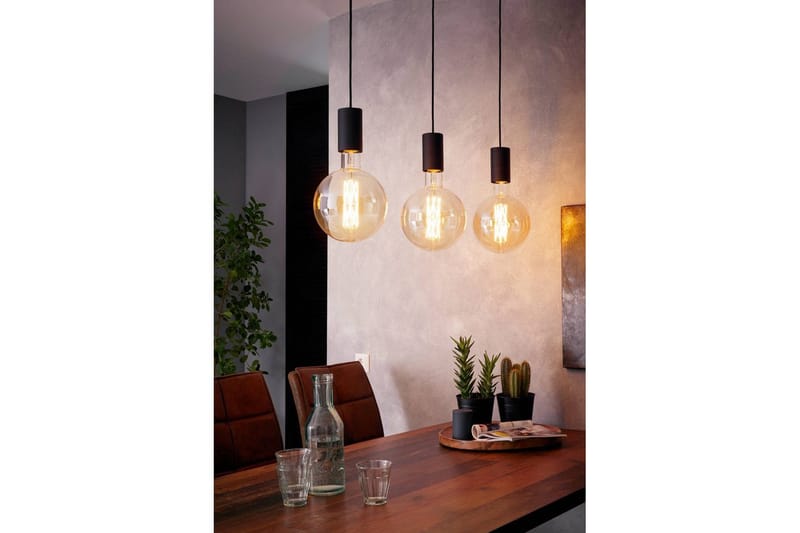 Takpendel Eglo Pozueta med 3 Lampor - Svart - Belysning - Inomhusbelysning & lampor - Fönsterlampor & fönsterbelysning - Fönsterlampa hängande