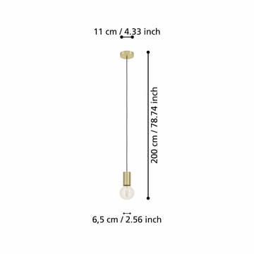 Takpendel Pozueta - Mässing-Borstad - Belysning - Inomhusbelysning & lampor - Fönsterlampor & fönsterbelysning - Fönsterlampa hängande
