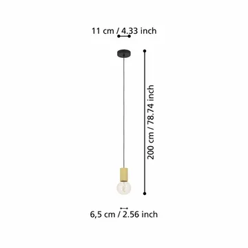 Takpendel Pozueta - Svart, Brun - Belysning - Inomhusbelysning & lampor - Fönsterlampor & fönsterbelysning - Fönsterlampa hängande