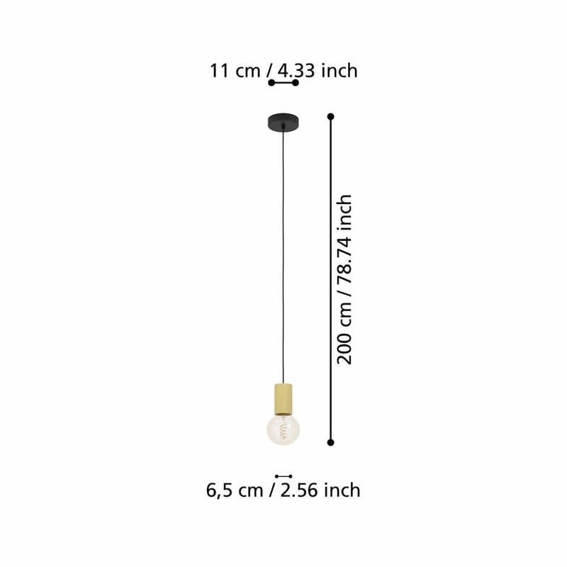 Takpendel Pozueta - Svart, Brun - Belysning - Inomhusbelysning & lampor - Fönsterlampor & fönsterbelysning - Fönsterlampa hängande