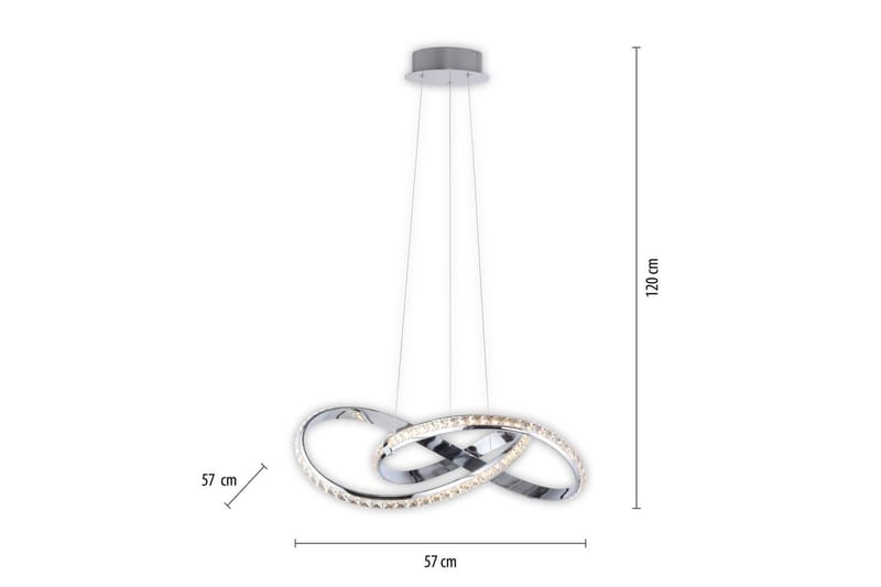 Tanyes Paul Neuhaus Taklampa - Chrome - Belysning - Inomhusbelysning & lampor - Fönsterlampor & fönsterbelysning - Fönsterlampa hängande