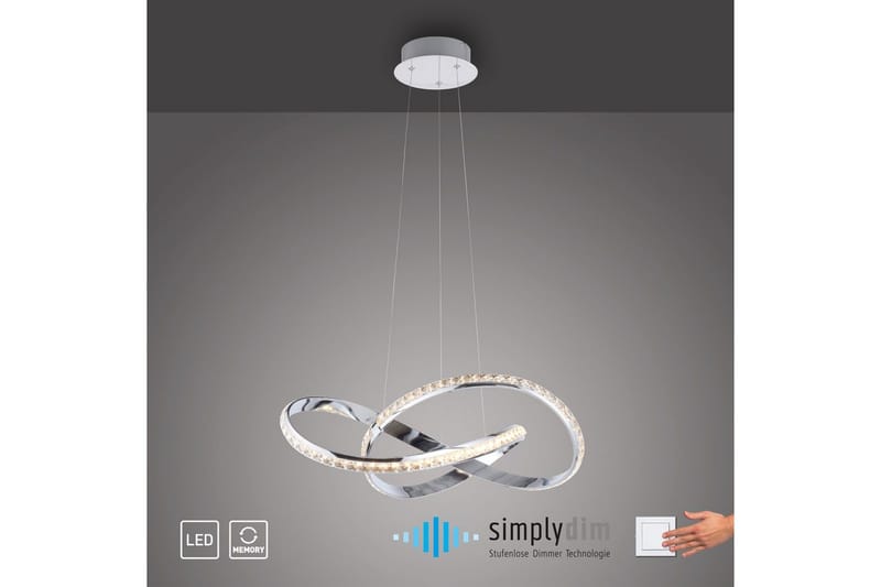 Tanyes Paul Neuhaus Taklampa - Chrome - Belysning - Inomhusbelysning & lampor - Fönsterlampor & fönsterbelysning - Fönsterlampa hängande